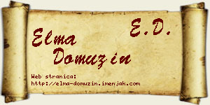 Elma Domuzin vizit kartica